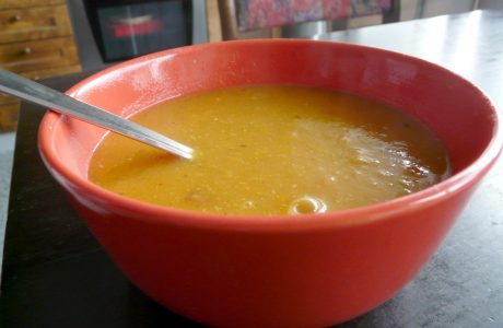 Batáto-hrušková polévka