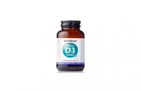 Tablety Vitamin D3 (Viridian 2000IU)